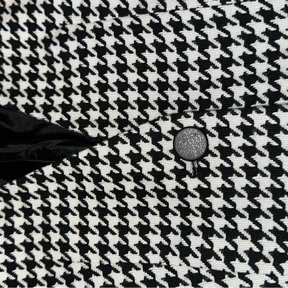 Tahari Womens Houndstooth Fitted Blazer Jacket - Picture 4 of 6